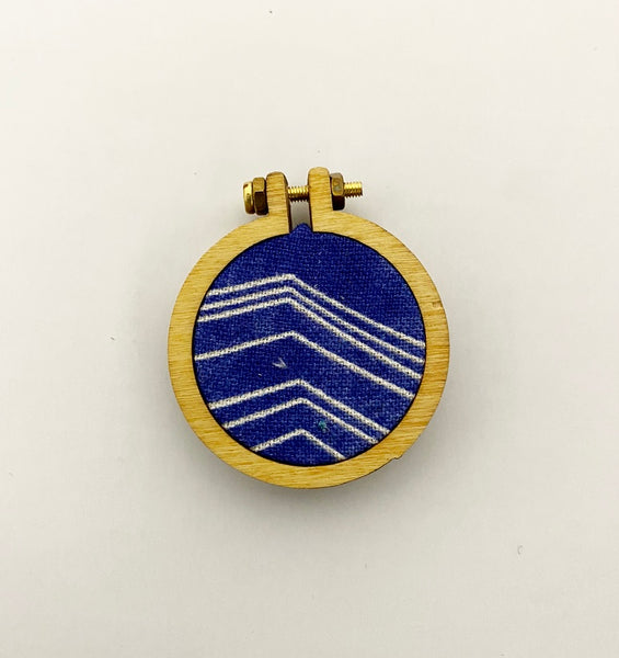 Brooch - Purple Lines (Circle Collection)