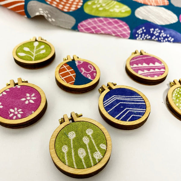 Brooch - Lines and Loops (Circle Collection)