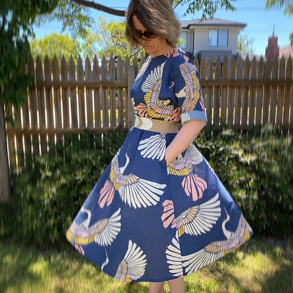 Mid length Skirt - Marabou Mosaic (L)