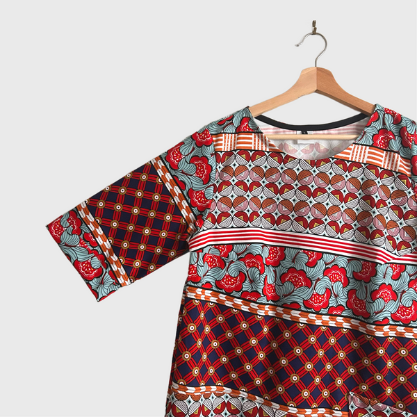Eclipse Dress - kokka Jumbo Stripes (L)