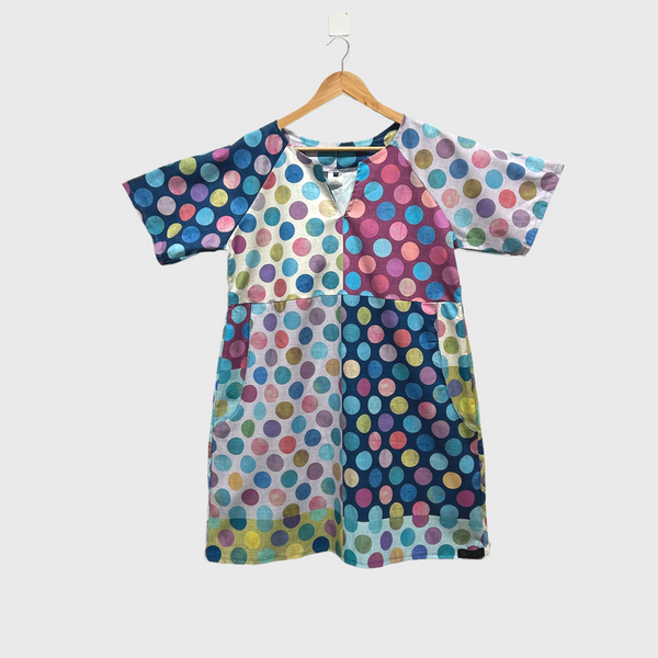 Everyday No Waste Dress - Circles (L)