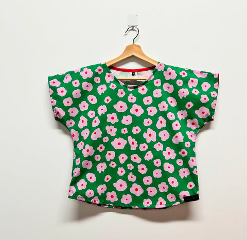 Short sleeve - Green Peony (M)