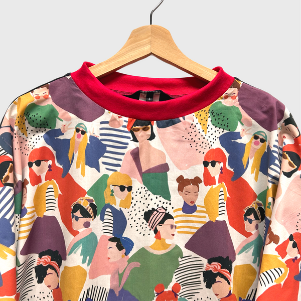 Batwing top - Fashion Focused with Pink (S)
