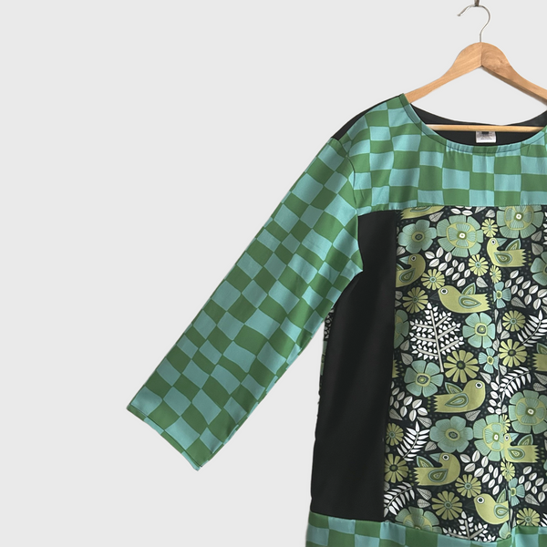 Artista No Waste Dress - Scandi and Checks (L)