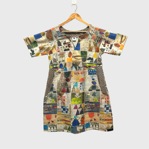 Everyday No Waste Dress - Postcards (M)