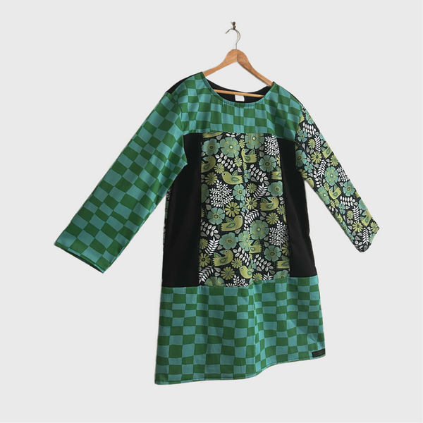 Artista No Waste Dress - Scandi and Checks (L)