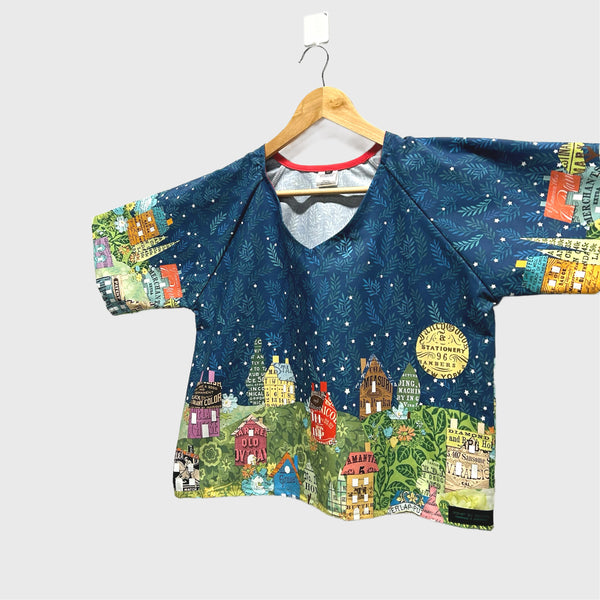 Sample Short sleeve v neck top - Paper Hamlet (M)