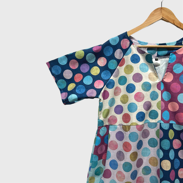 Everyday No Waste Dress - Circles (L)