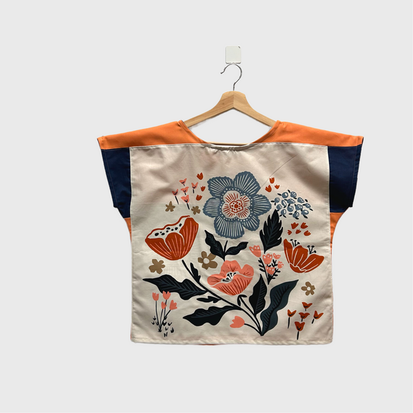 Sample Reversible Short sleeve - Panel top orange (S)