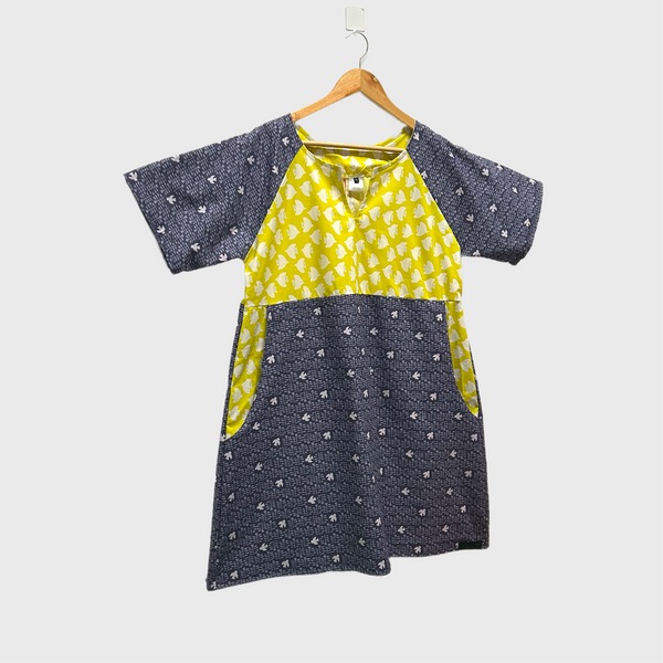 Everyday No Waste Dress - Birds (L)
