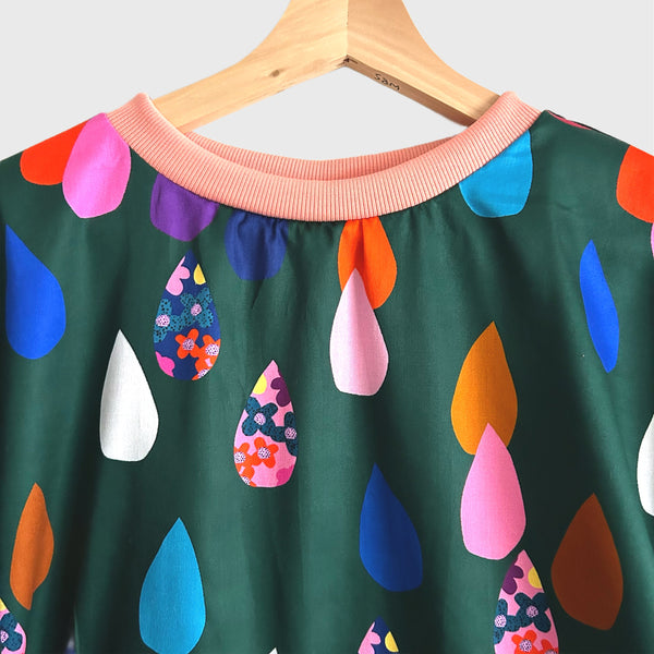 Batwing top - DOOPS Flower Drops (S)