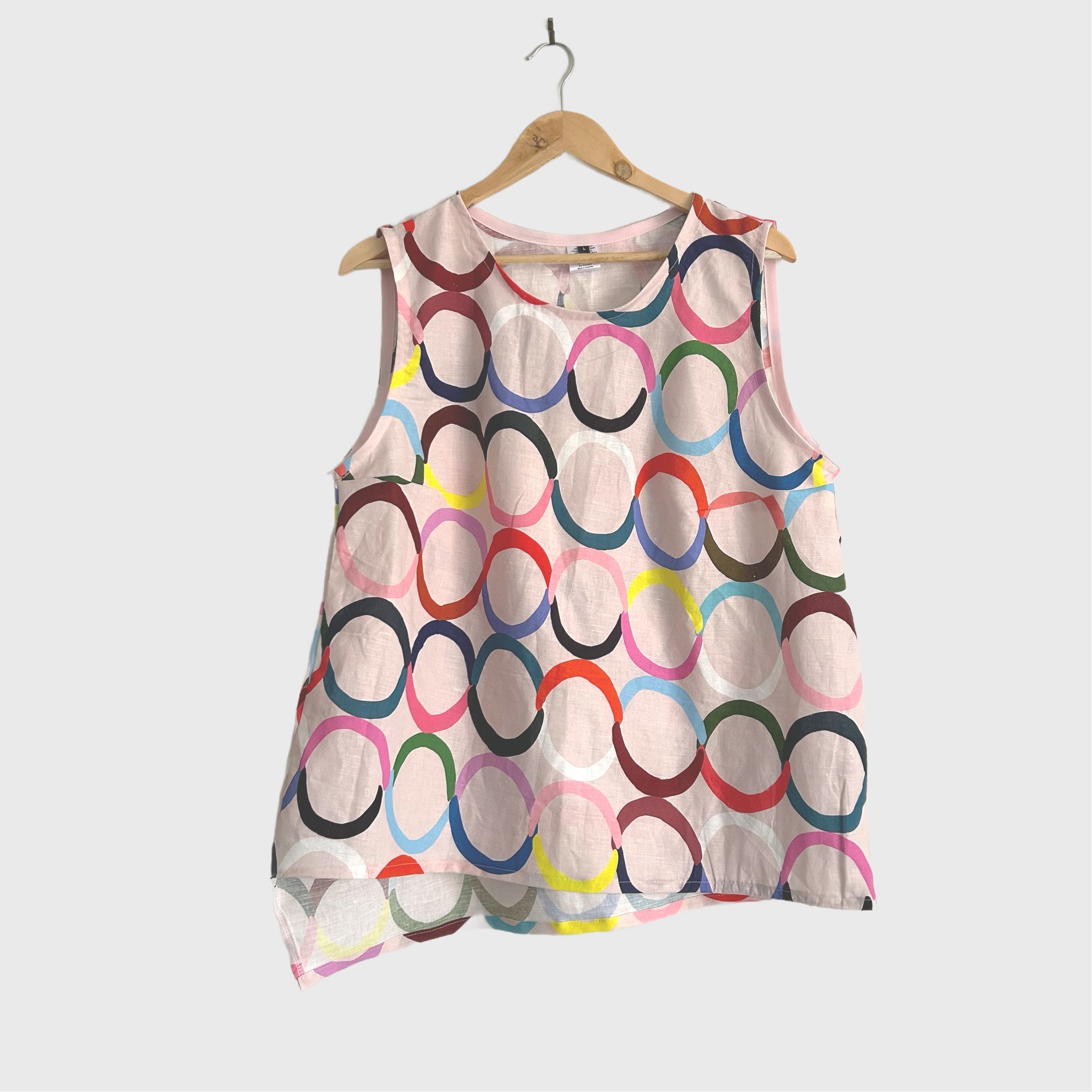 Sample Sleeveless top - DOOPS Loops in Pink (L)