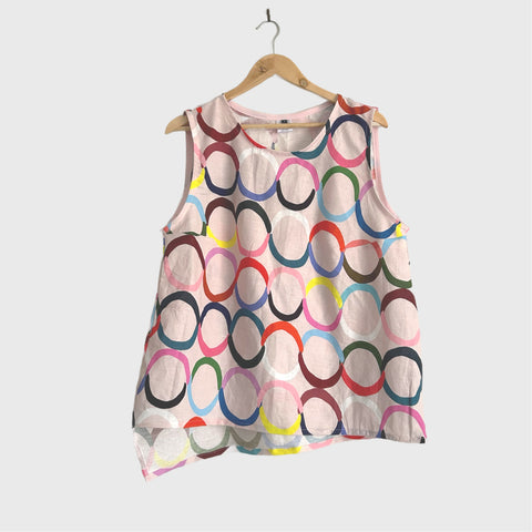 Sample Sleeveless top - DOOPS Loops in Pink (L)