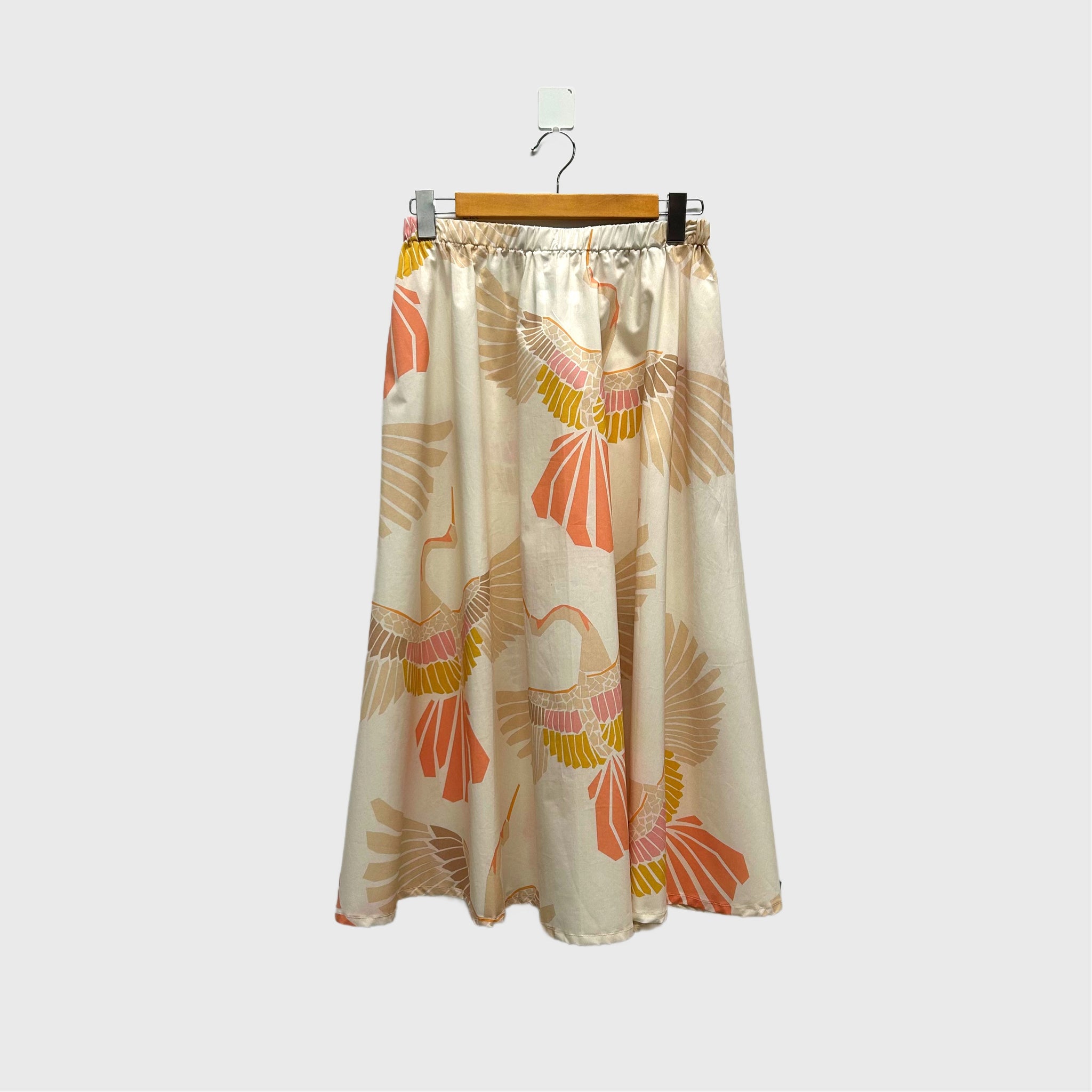 Mid length Skirt - Marabou Mosaic in Cream (S)