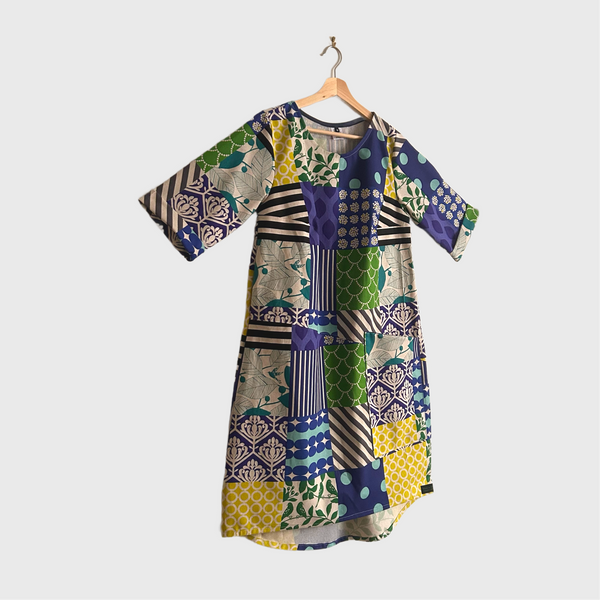 Eclipse Dress - kokka echino Multicolour (M)