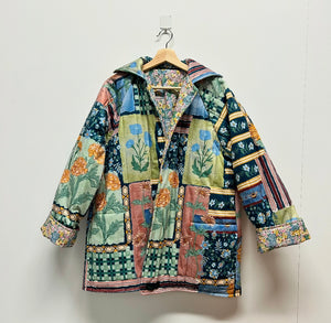 Reversible Quilted Jacket - Patchwork and Florals
