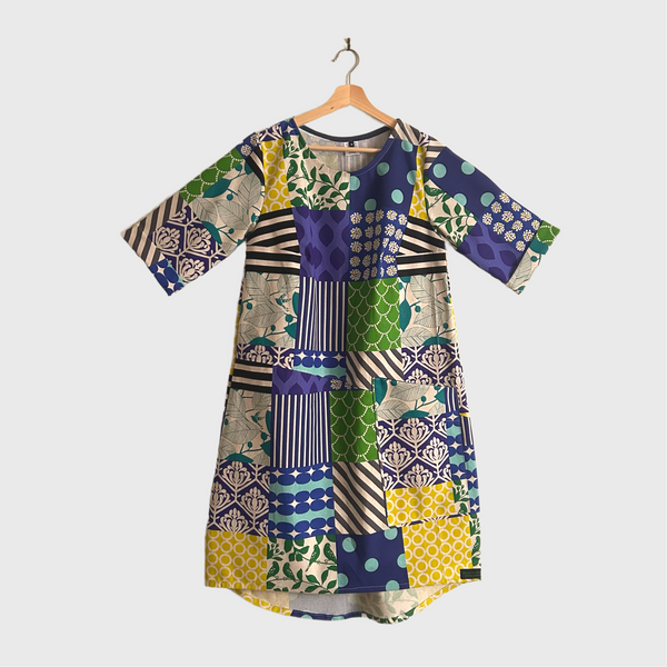 Eclipse Dress - kokka echino Multicolour (M)
