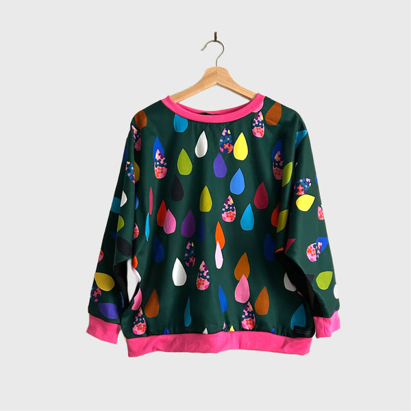 Batwing top - DOOPS Flower Drops (M)