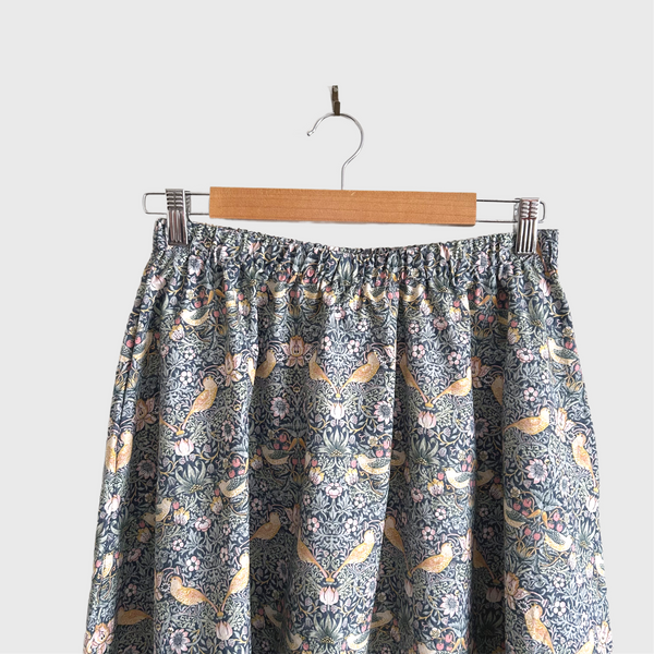 Mid length Skirt - Strawberry Thief (S)