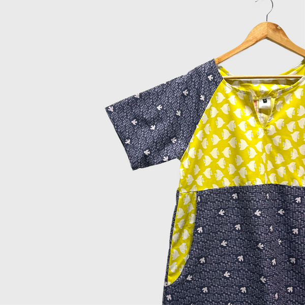 Everyday No Waste Dress - Birds (L)
