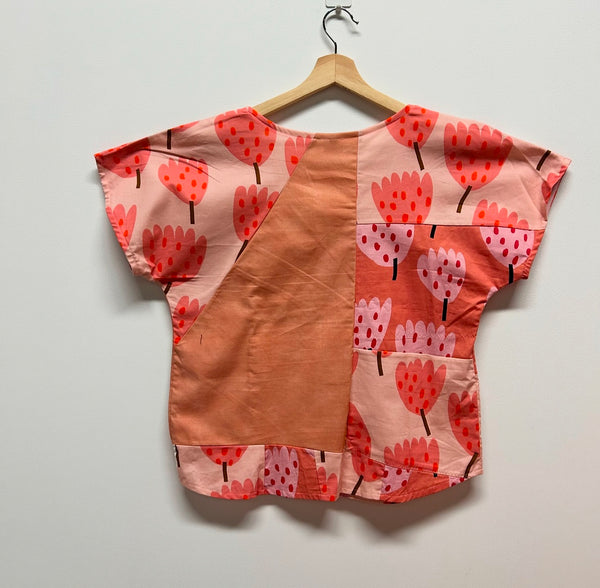 Short sleeve No waste - Tulips top (M)