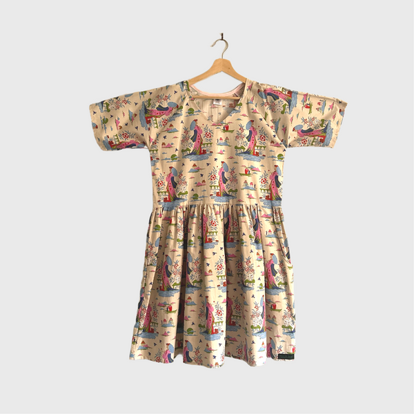 Short Ripple Dress - Bloomesville Geisha (M)