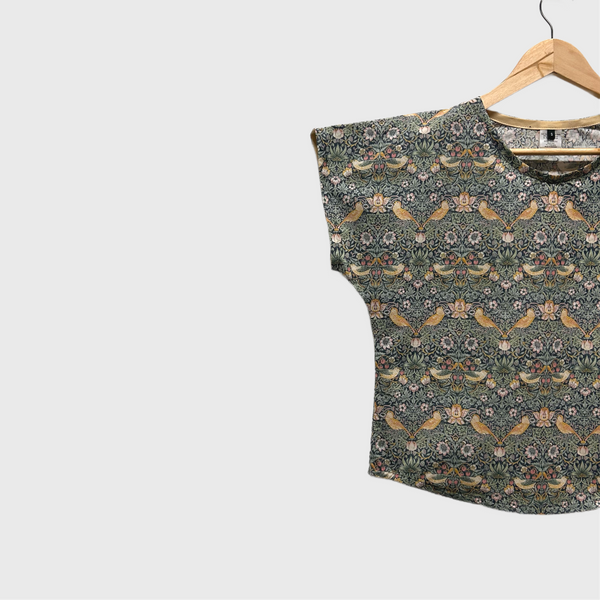 Short sleeve - Strawberry Thief top (Multi size)