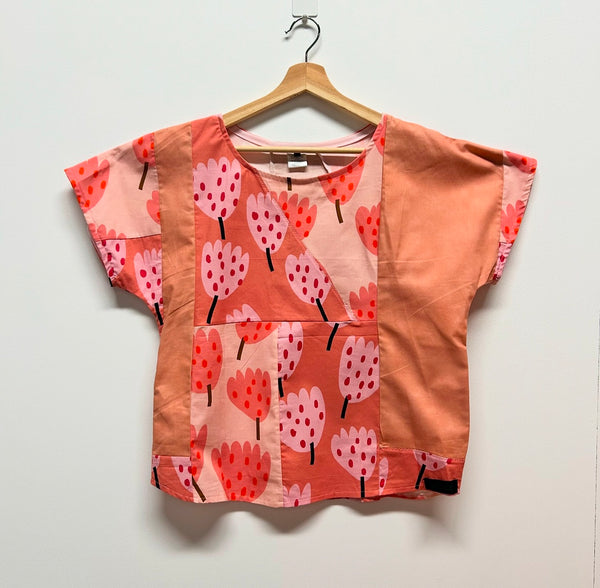 Short sleeve No waste - Tulips top (M)