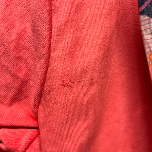 *Seconds* Reversible Fitted Jacket - Pink Corduroy with Flower Velvet (L)