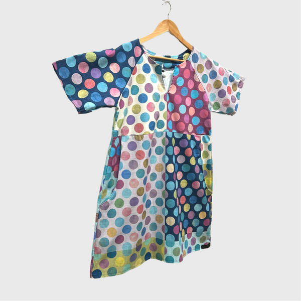 Everyday No Waste Dress - Circles (L)
