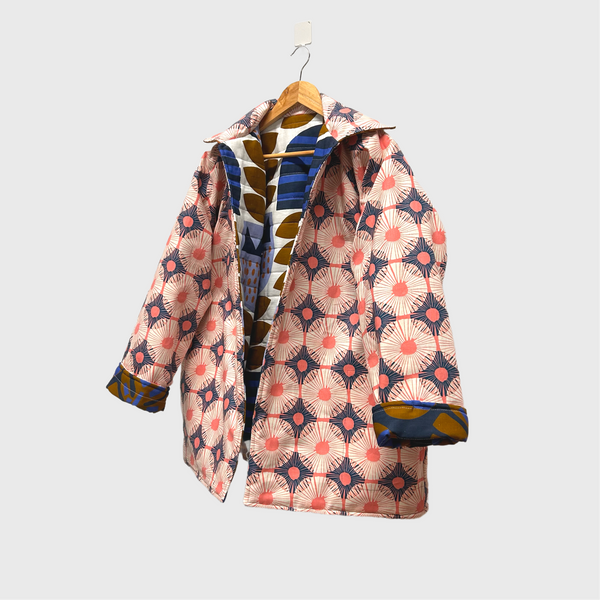 Reversible Quilted Jacket - Jocelyn Proust Flowers and Reimagined Landscapes