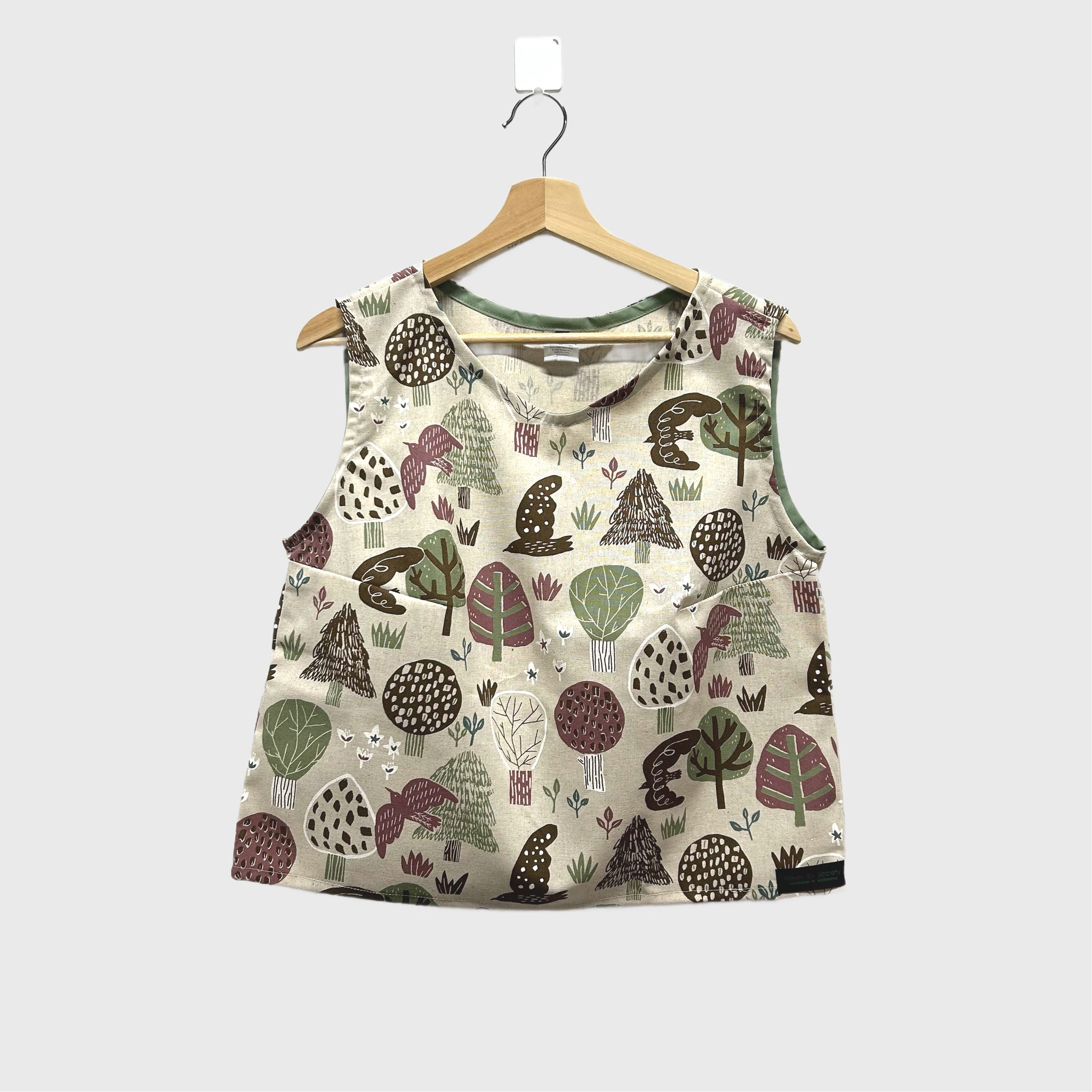 Sample Sleeveless top - Japanese Trees (M)