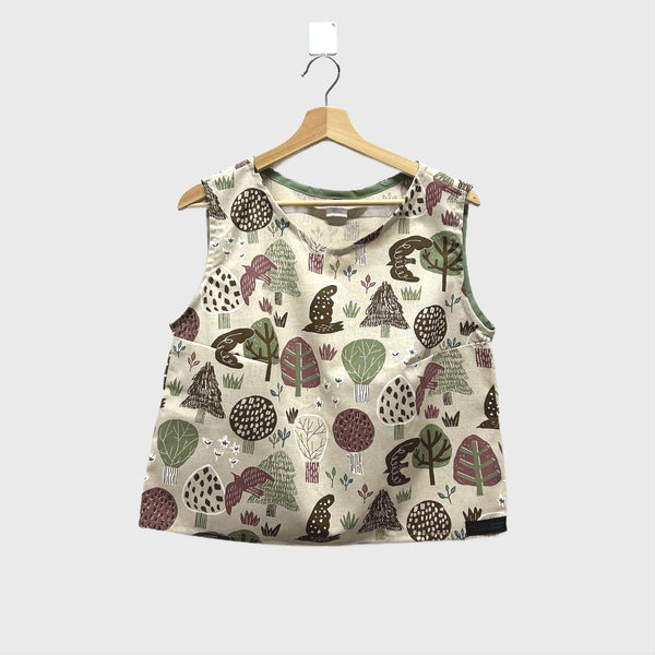 Sample Sleeveless top - Japanese Trees (M)