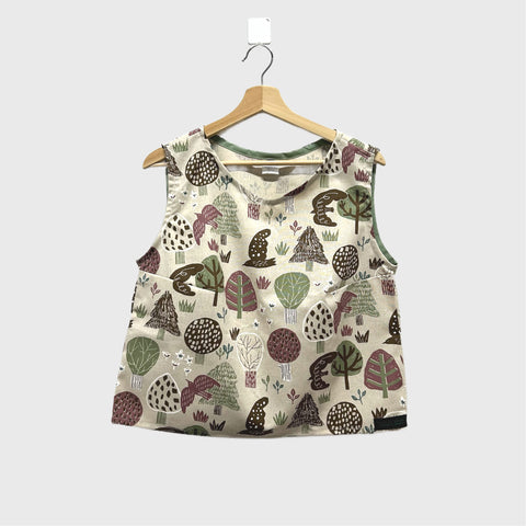 Sample Sleeveless top - Japanese Trees (M)