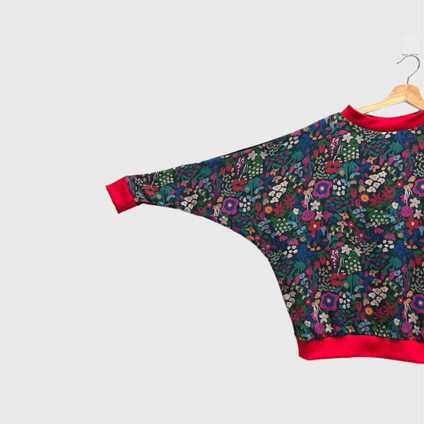 Batwing top - Blush Blooms (S)