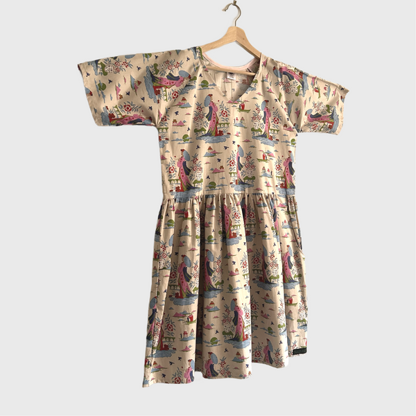 Short Ripple Dress - Bloomesville Geisha (M)