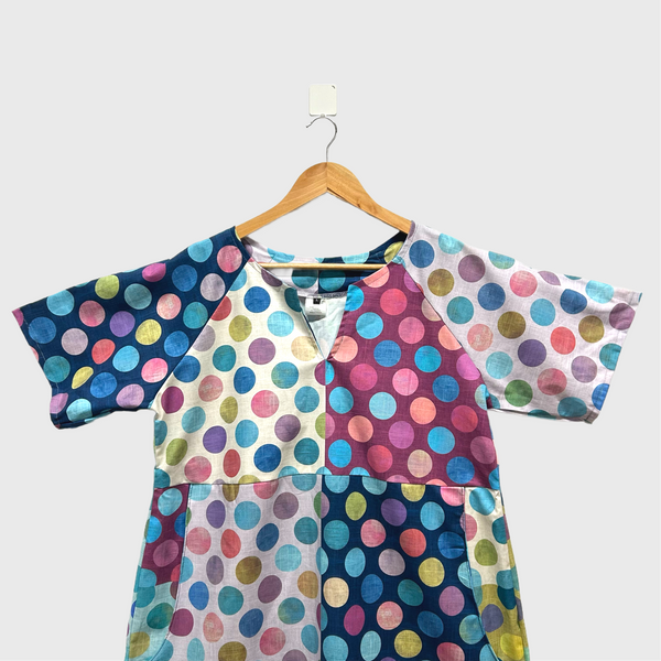 Everyday No Waste Dress - Circles (L)