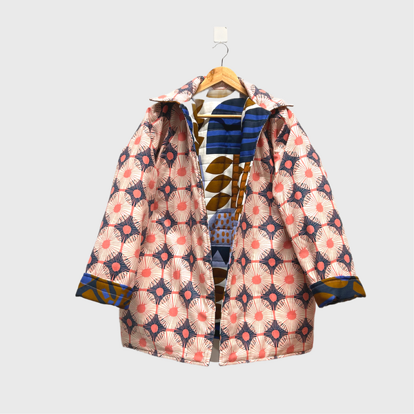 Reversible Quilted Jacket - Jocelyn Proust Flowers and Reimagined Landscapes