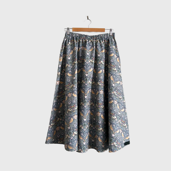 Mid length Skirt - Strawberry Thief (S)