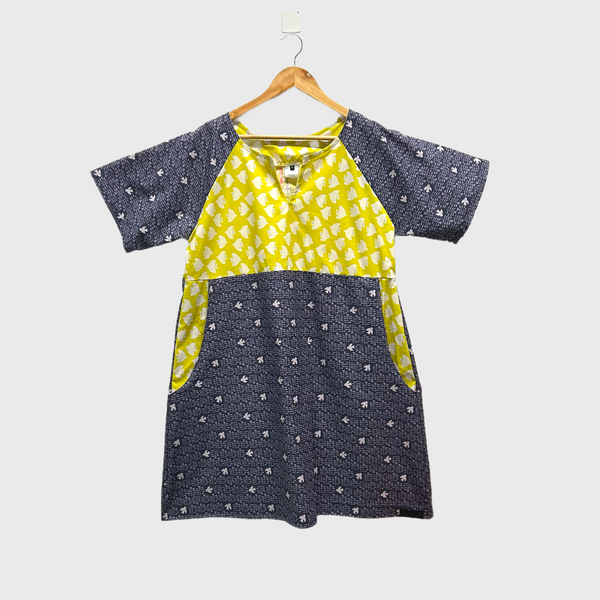 Everyday No Waste Dress - Birds (L)
