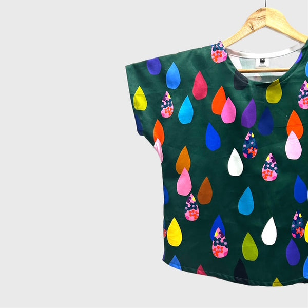 Custom Short sleeve - DOOPS Flower Drops top