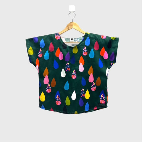 Custom Short sleeve - DOOPS Flower Drops top