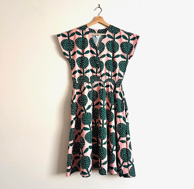 Jasmine Dress - Jennifer Bouron Pink and Green