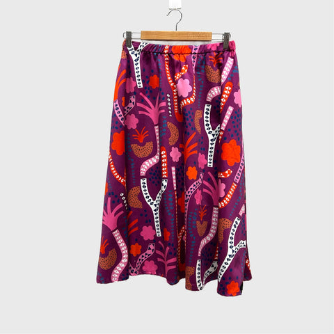 Mid length Skirt - Fig Tree Garden by DOOPS (S)