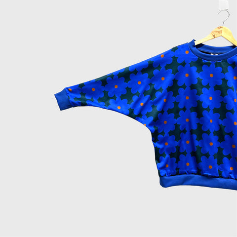 Batwing top - DOOPS Cornflower Blue (L)