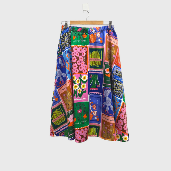 Mid length Skirt - DOOPS Succulent Love (M)