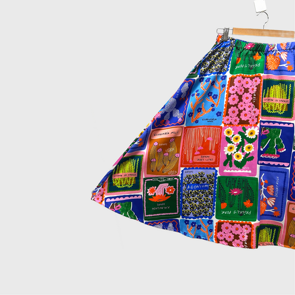 Mid length Skirt - DOOPS Succulent Love (M)
