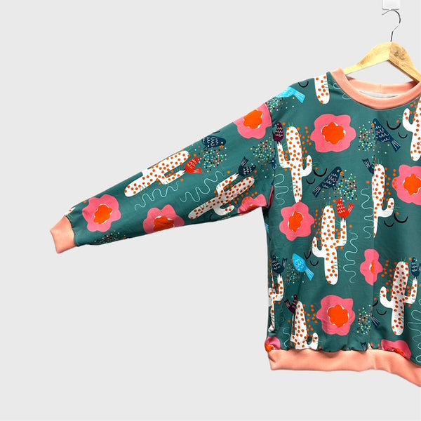 Long Sleeve top - DOOPS Birdy Cacti - Preorder