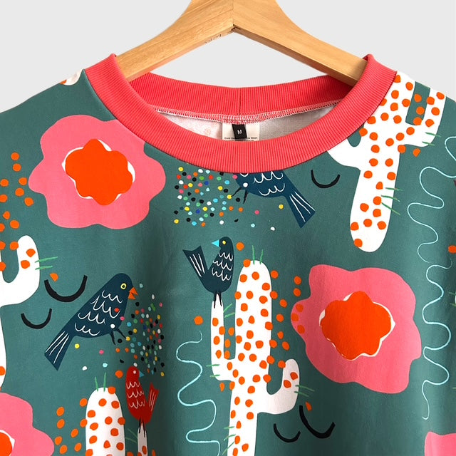 Long Sleeve top - DOOPS Birdy Cacti - Preorder