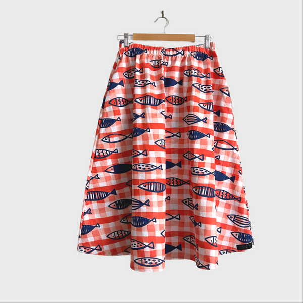 Mid length Skirt - Fish (M)